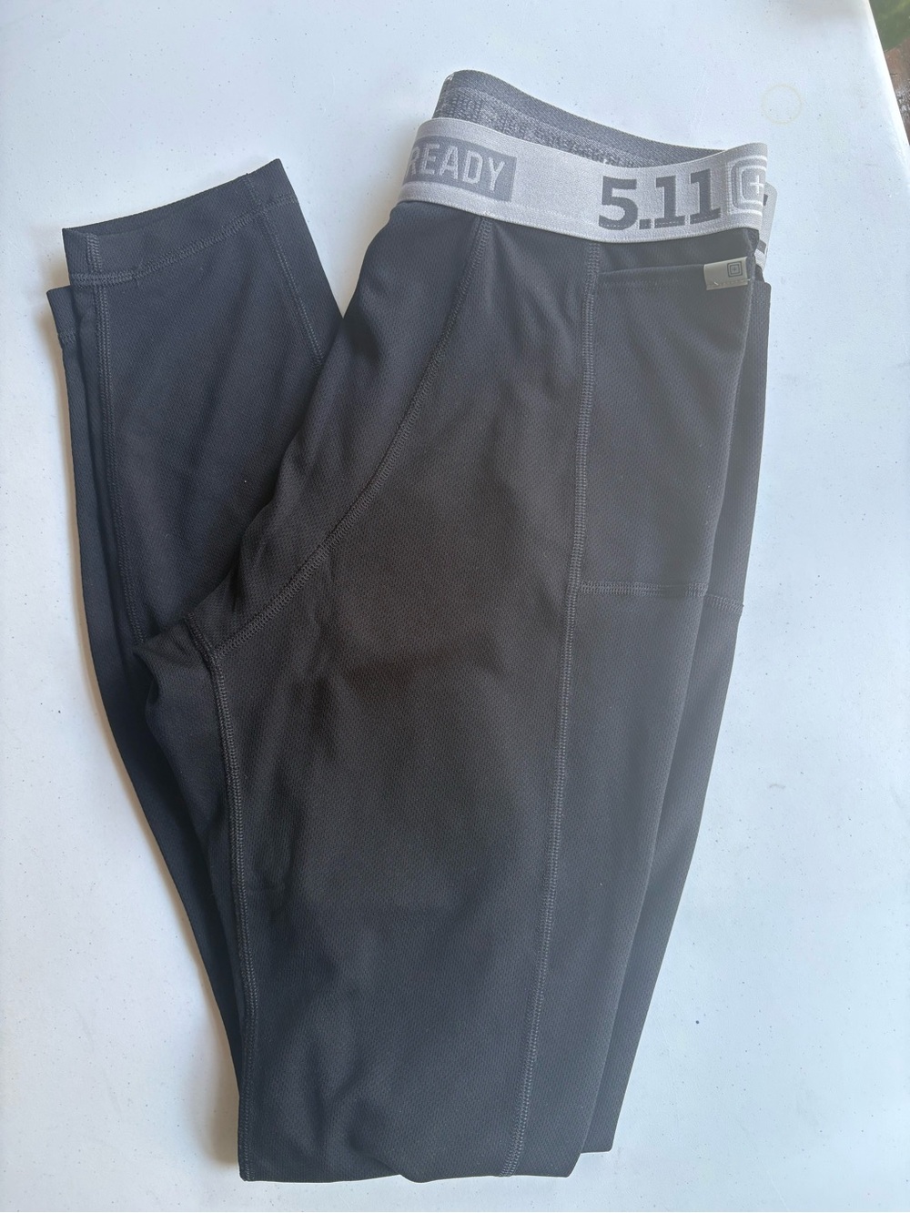 5.11 Tactical Men’s Compression Base Layer Leggings Black - Picture 5 of 6